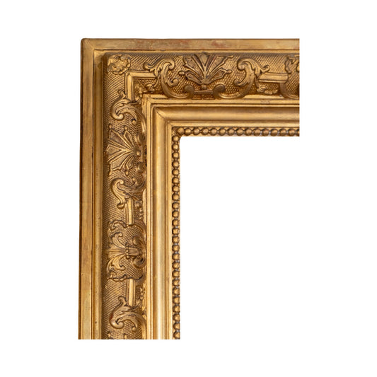 Antique French Gold Leaf Wooden Mirror (HD-EHYJ-A)