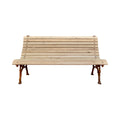 Midcentury French Wood and Iron Garden Bench (GE-BDFA)