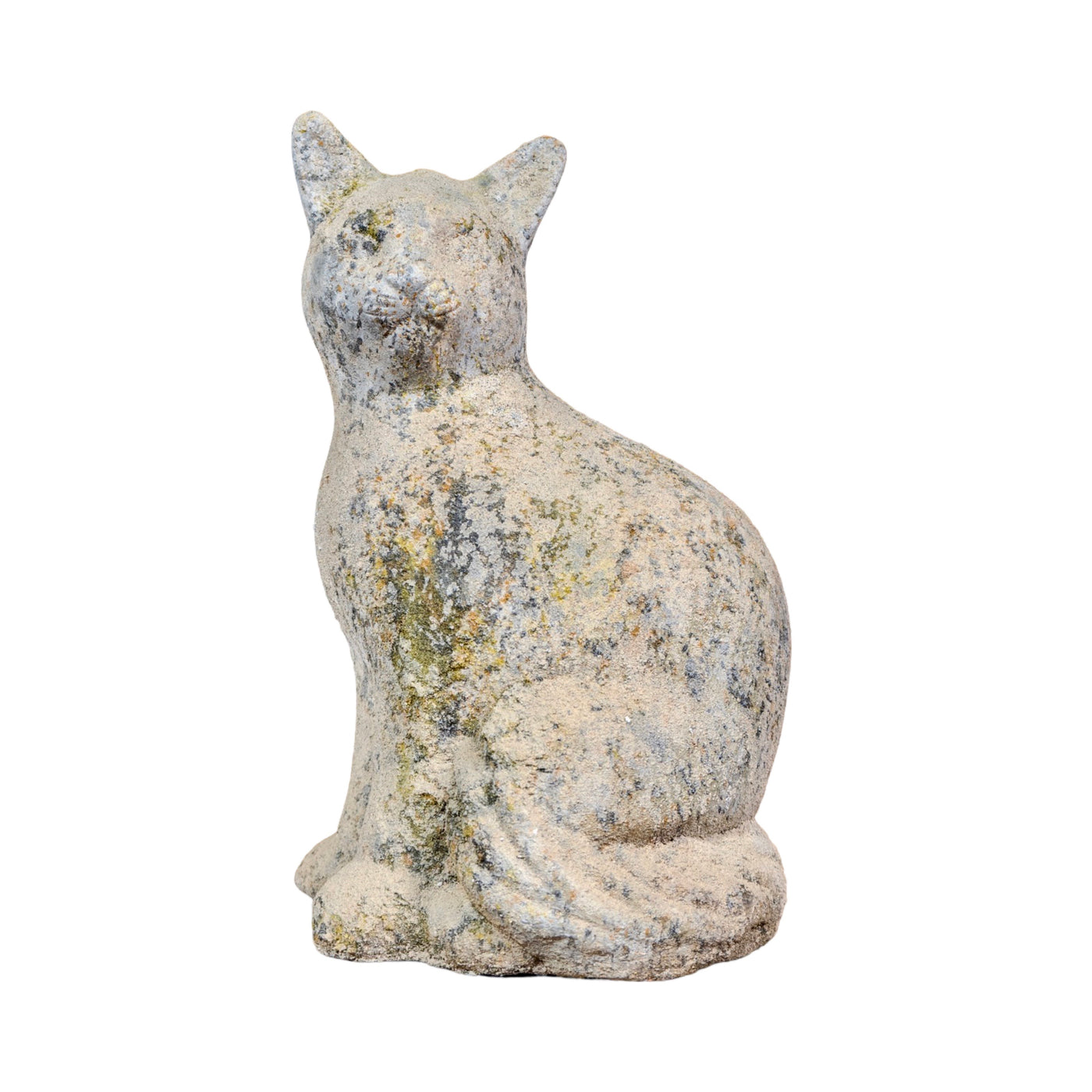 Contemporary French Reconstituted Stone Cat Statue (GE-BLNA)