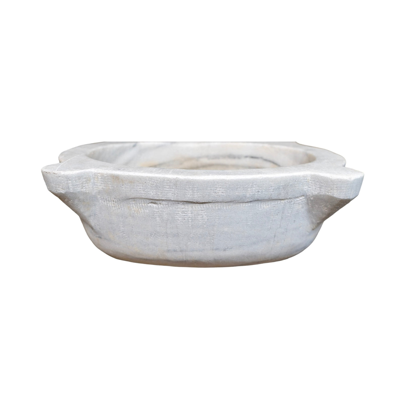 Antique French White Carrara Marble Sink (S-FHMG)