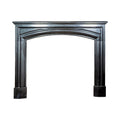 Antique Belgian Black Noir De Mazy Marble Mantel (M-MLRF)