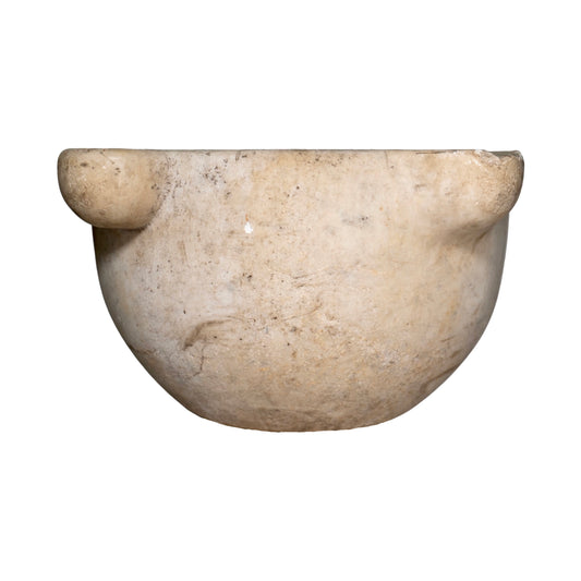 Antique French Mortar Bowl Planter (V-AJWF)