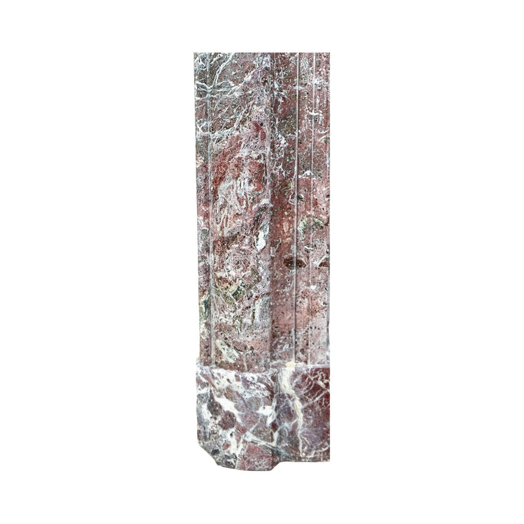 Antique Italian Levanto Rouge Marble Mantel