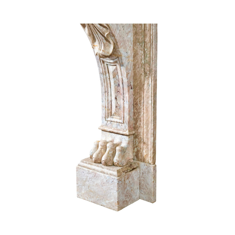 Antique French Balacet Marble Mantel (M30151)