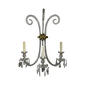 Pair of French Baccarat Crystal Wall Sconces (L-FKMT)