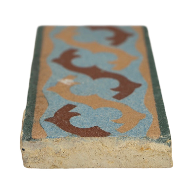 Reclaimed French Encaustic Concrete Border Tile