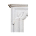 Antique French White Carrara Marble Mantel (M-AHYF)