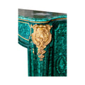 Antique French Malachite Crystal Marble Mantel (MCH1078)