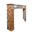Antique French Alep Breccia Marble Mantel (M30136)
