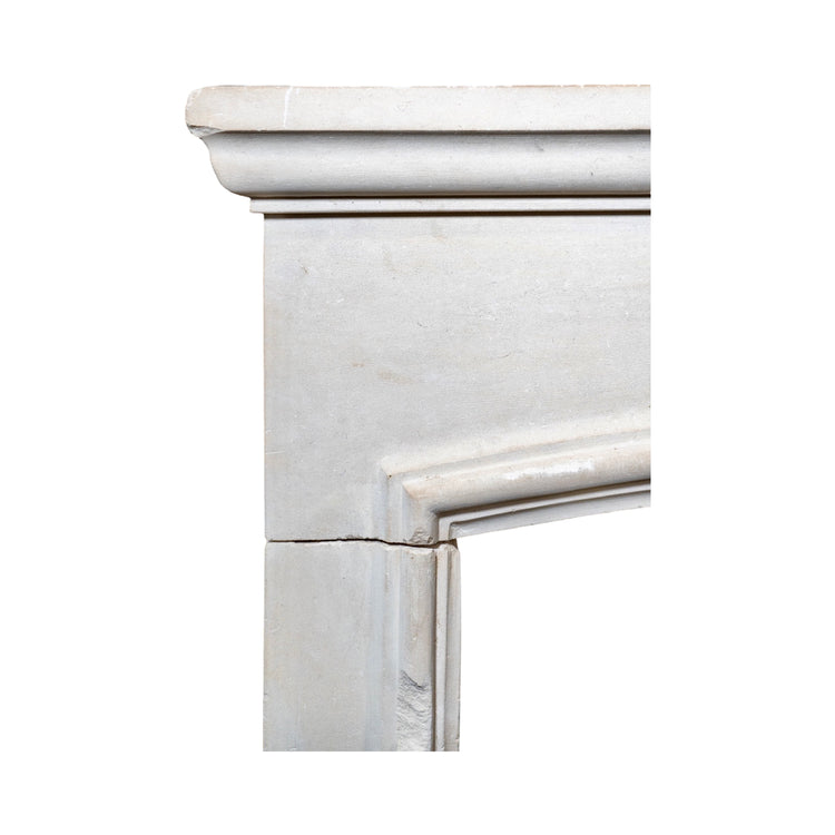 Antique French Limestone Mantel