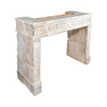 Antique French Limestone Mantel (M-VBAS)