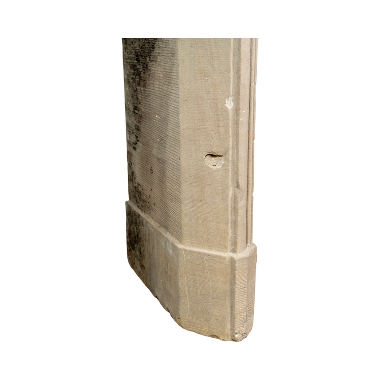 Antique French Limestone Mantel (M-KFEC)