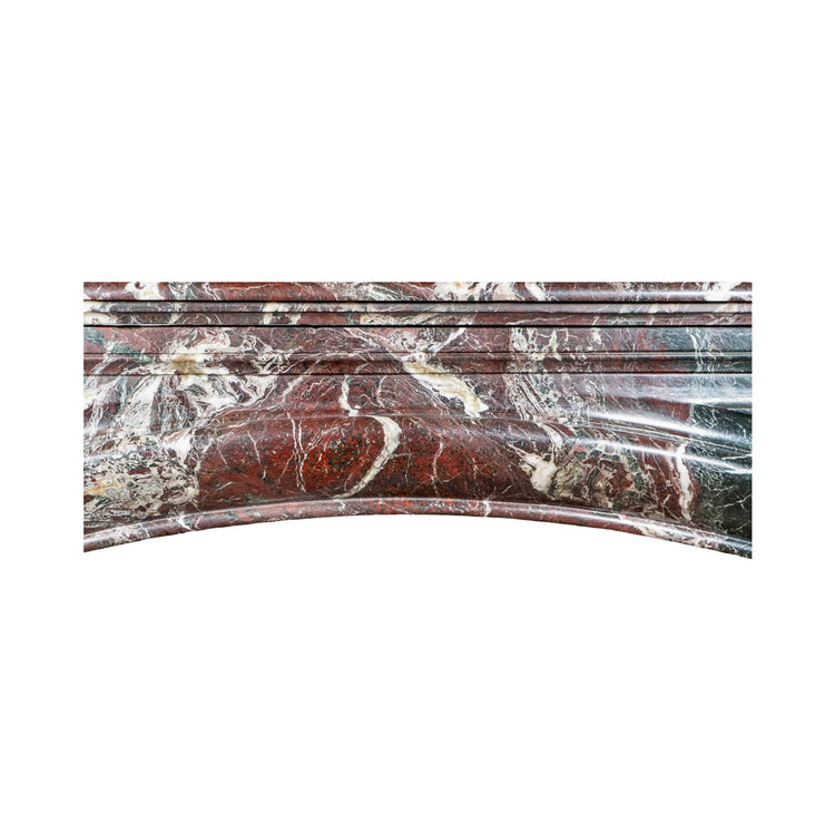 Antique Italian Levanto Rouge Marble Mantel