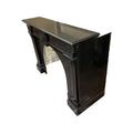 Antique Belgian Mazy Black Marble Mantel (M-AETQ)