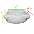 Antique French White Carrara Marble Sink (S-LNQP)