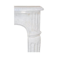 Antique French Carrara Marble Mantel (M-DZSN)