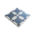 Reclaimed French Encaustic Geometric Concrete Tile (STONE-YLMF)