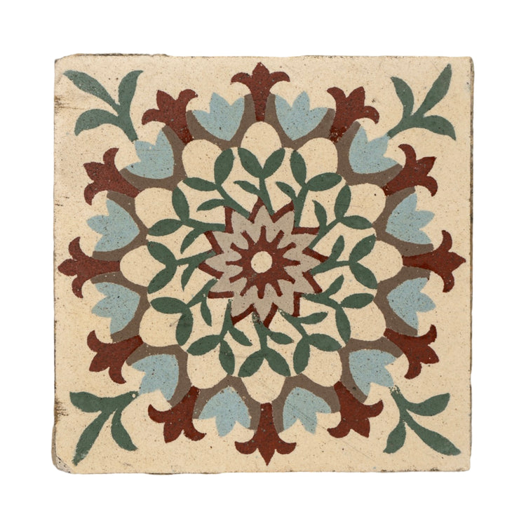 Reclaimed French Encaustic Concrete Tile