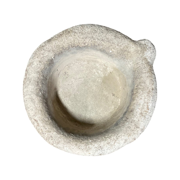 French Limestone Mortar Bowl