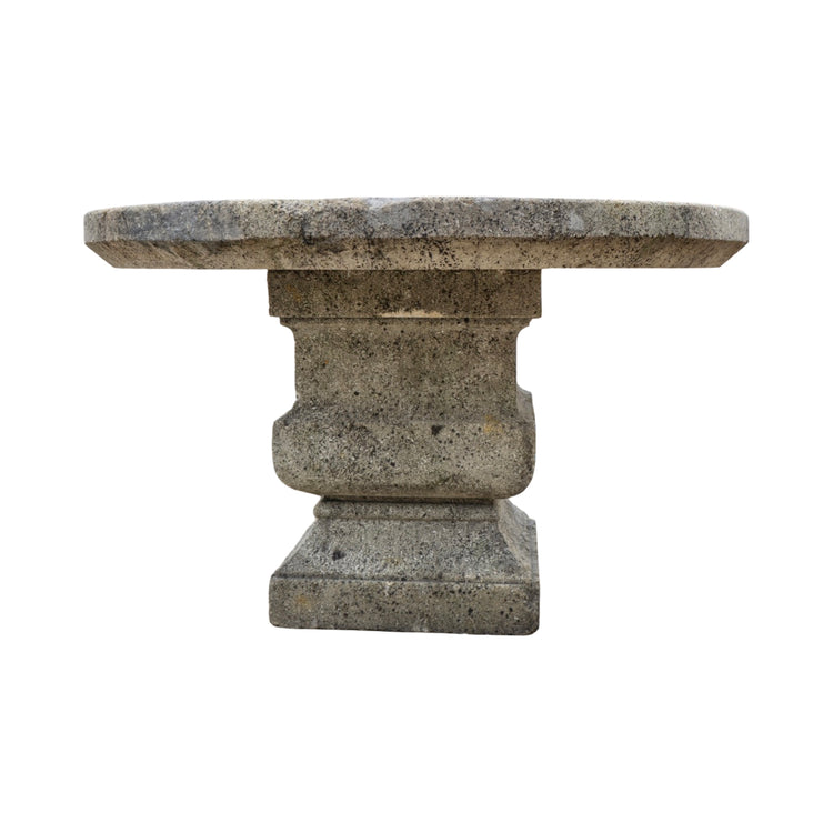 Contemporary French Limestone Table with Base (TA-BKEL)