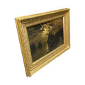 Antique French Gold Leaf Framed Painting (HD-SFHM)