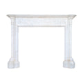 Antique French Carrara Marble Mantel (M-GFMK)