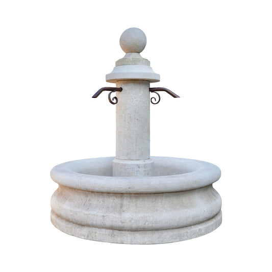 Contemporary French Limestone Central Fountain (FO153-A)