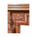 Antique French Domvrena Red Marble Mantel (MCH957)