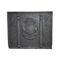Antique French Iron Fireback (FA-BXZU)