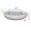 Antique French White Carrara Marble Semi Circular Sink (S-XMPQ)