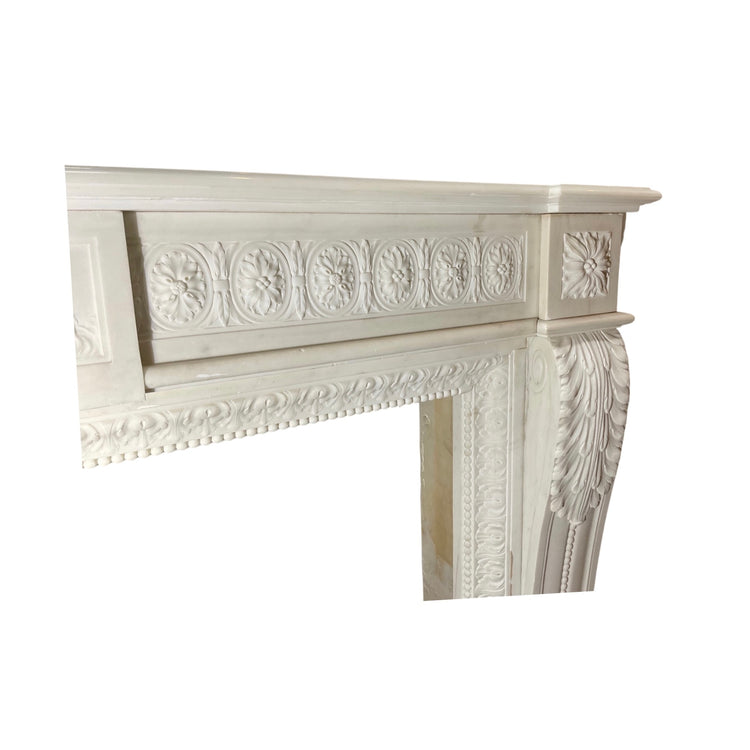 French White Marble Mantel