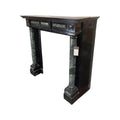 Antique Belgian Maurin Green and Mazy Black Marble Mantel (MCH4245)