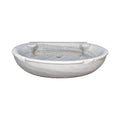 Antique French White Carrara Marble Semi Circular Sink (S-XMPQ)