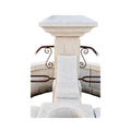 Contemporary French Limestone Central Fountain with Floral Basins (FO132)