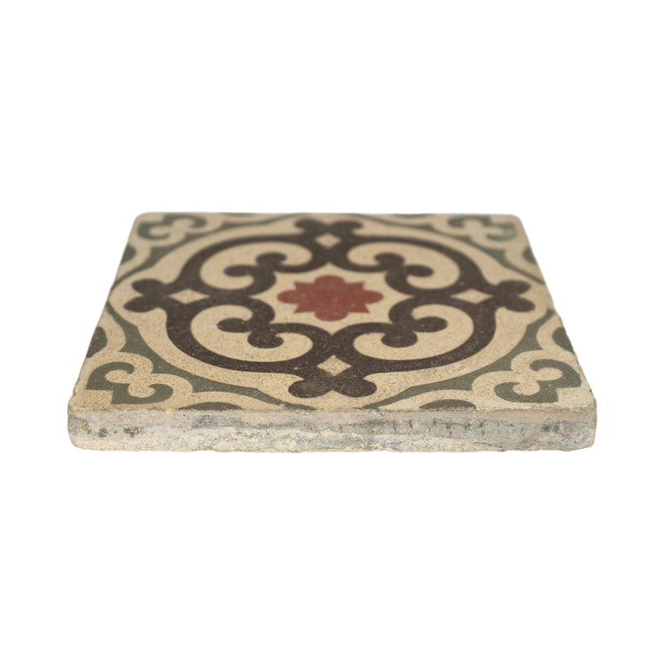 Reclaimed French Encaustic Concrete Tile