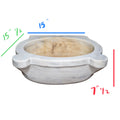 Antique French White Carrara Marble Sink (S-SLDJ)