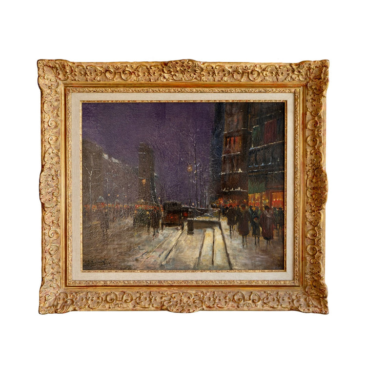 "Paris Le Soir" Oil Painting By Paul-Marcel Candies Balmiere