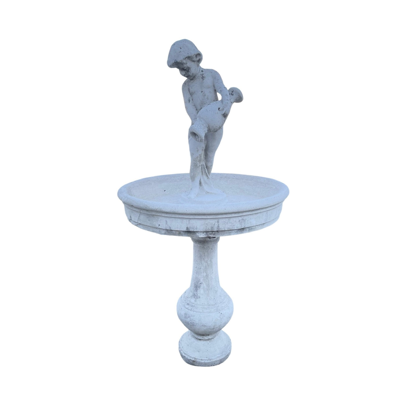Antique Italian Concrete Composite Central Fountain (F-YDXB)