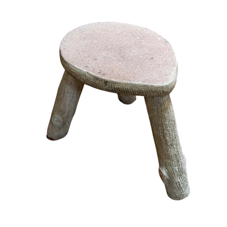 French Faux Bois Stool