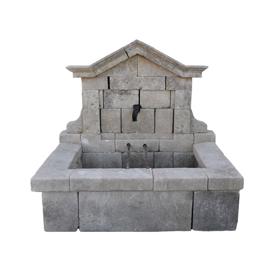 Antique French Limestone Wall Fountain