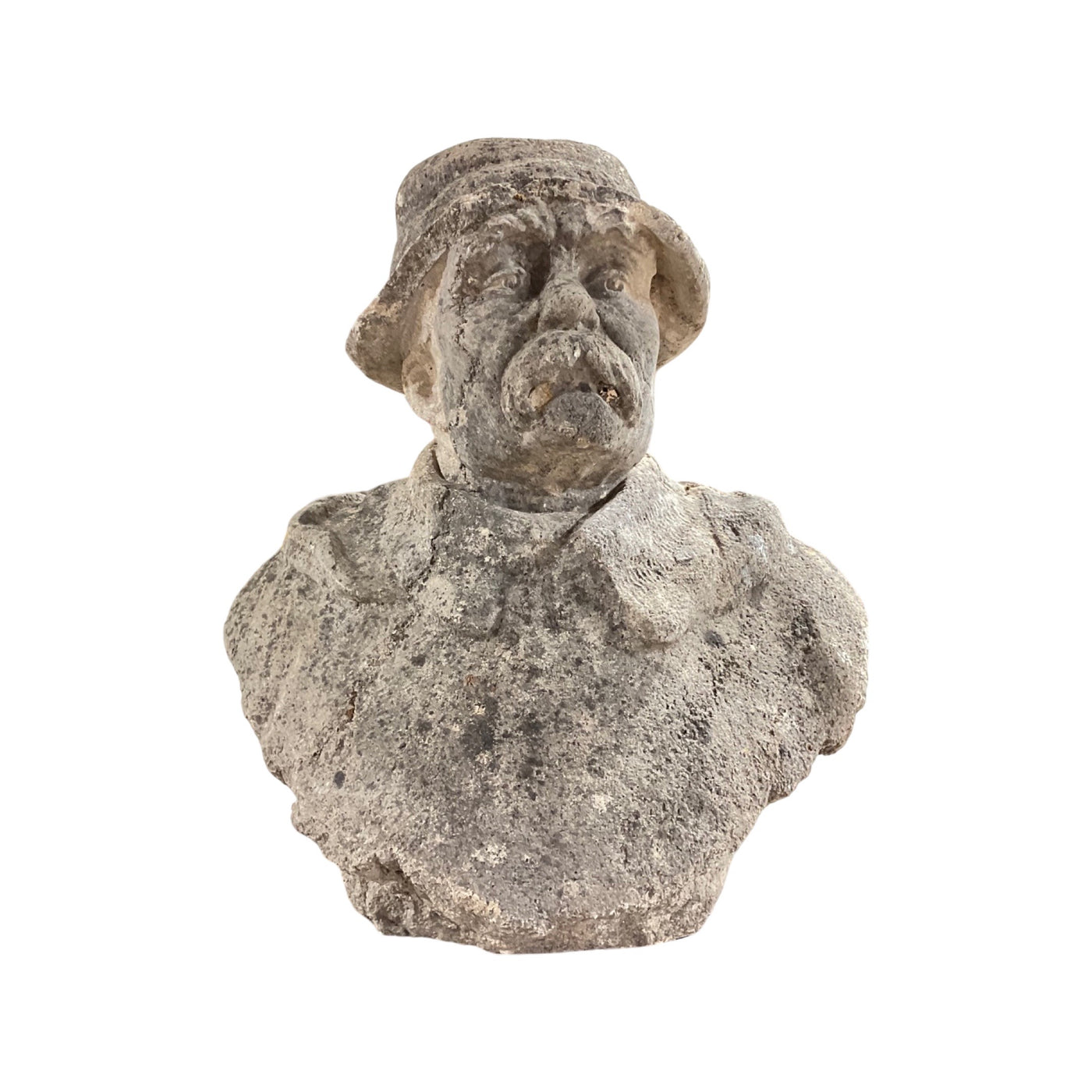 French Limestone Nobleman Sculpture (GE-PAWV)