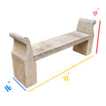 Contemporary French Limestone Bench (MD03)