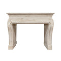 Antique French Limestone Mantel (M-EYZV)
