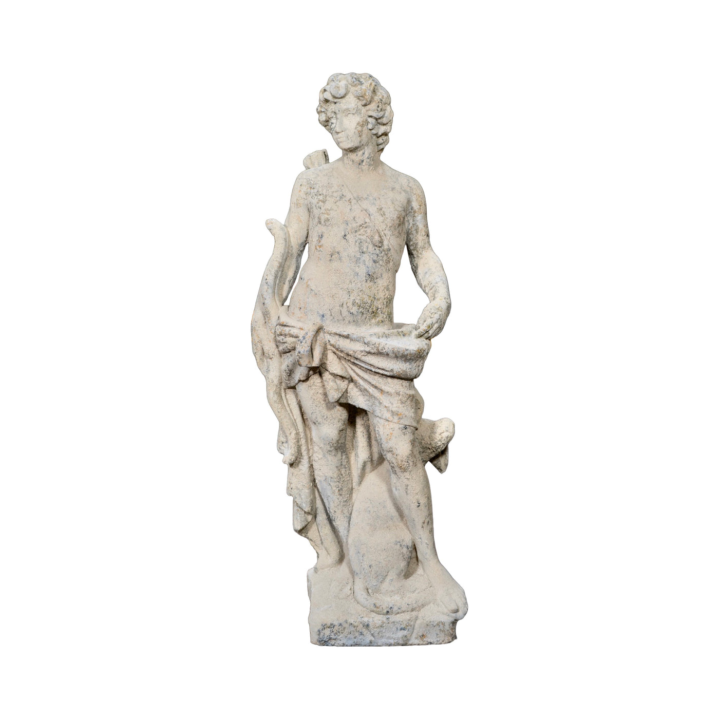 Contemporary French Reconstituted Stone Statue of Apollo (GE-KBRV)