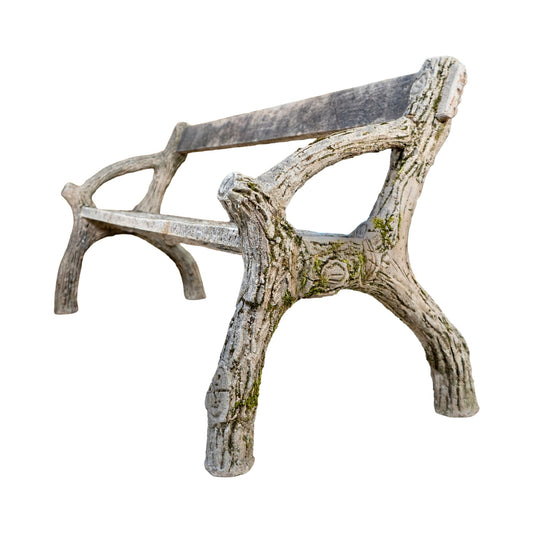 Antique French Faux Bois Bench (GE-RLFM)