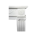 Antique French White Carrara Marble Mantel (M-BXYD)