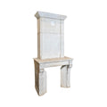 Antique French Limestone Fireplace (ALCH620)