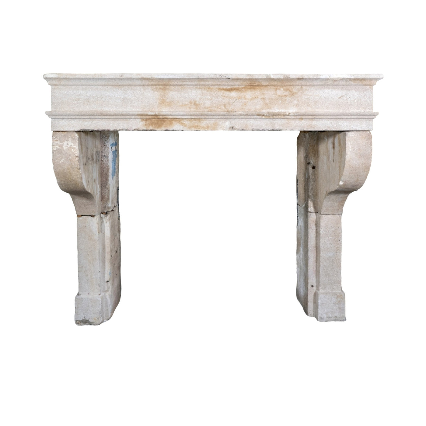 Antique French Limestone Mantel (ALCH636)