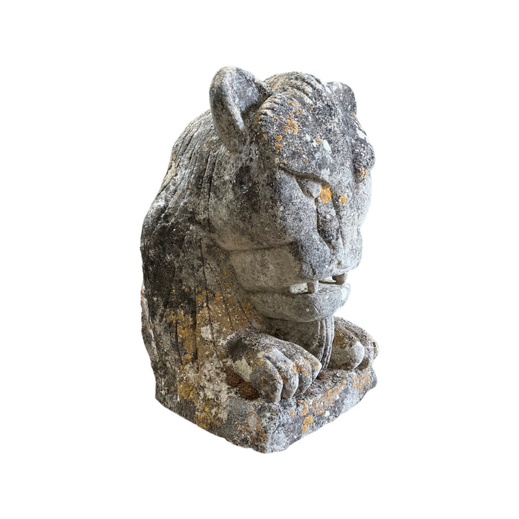 French Limestone Mythological Creature Sculpture
