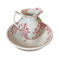 Antique English Porcelain Bowl and Pitcher (HD-HTNB)